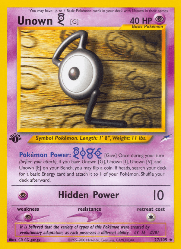 Unown [G]: Neo Destiny