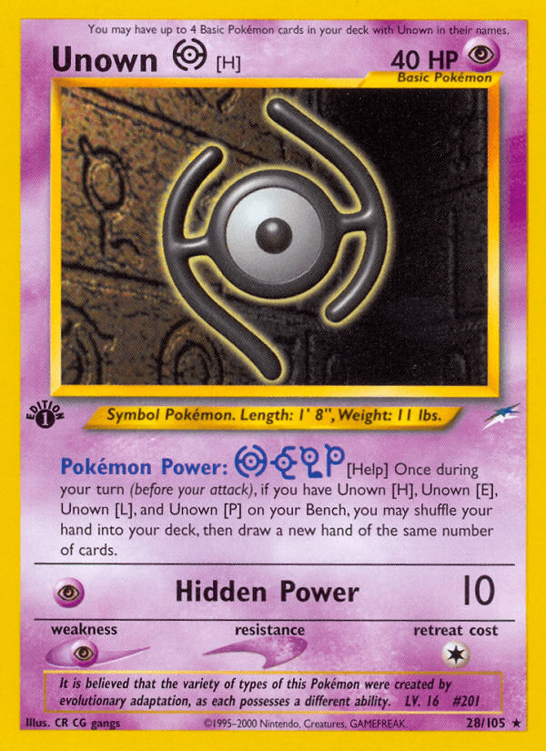 Unown [H]: Neo Destiny