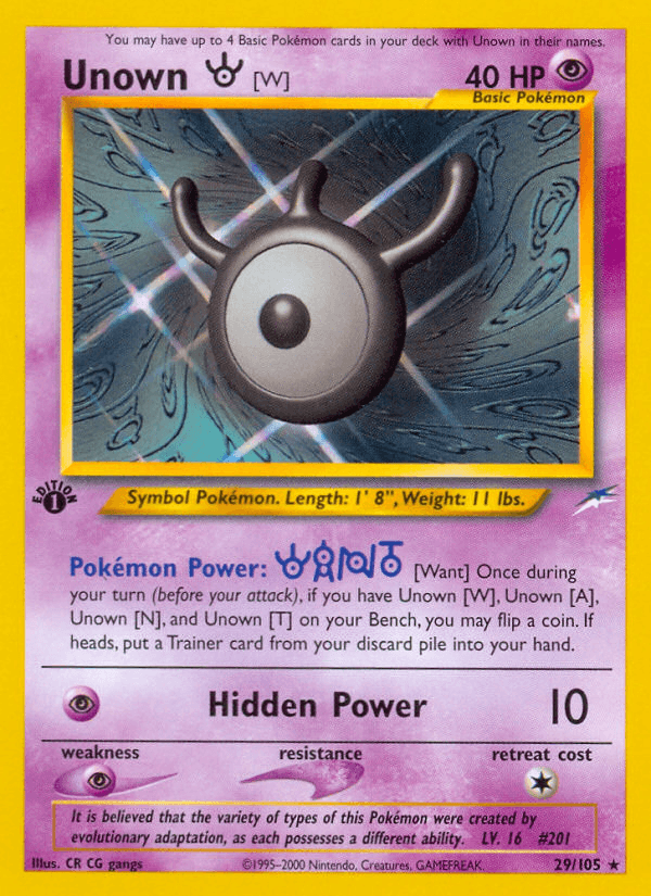 Unown [W]: Neo Destiny