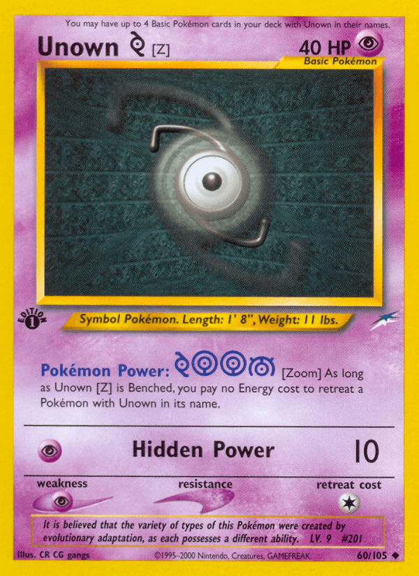 Unown [Z]: Neo Destiny