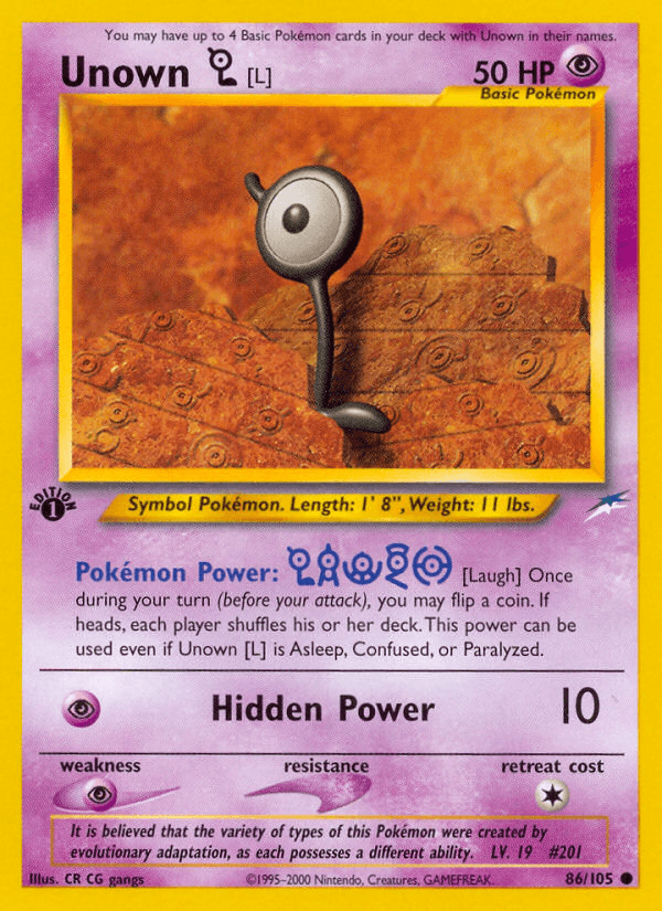 Unown [L]: Neo Destiny