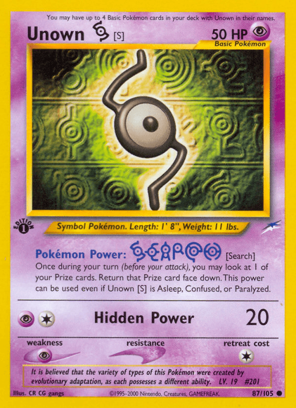 Unown [S]: Neo Destiny