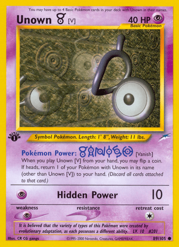Unown [V]: Neo Destiny