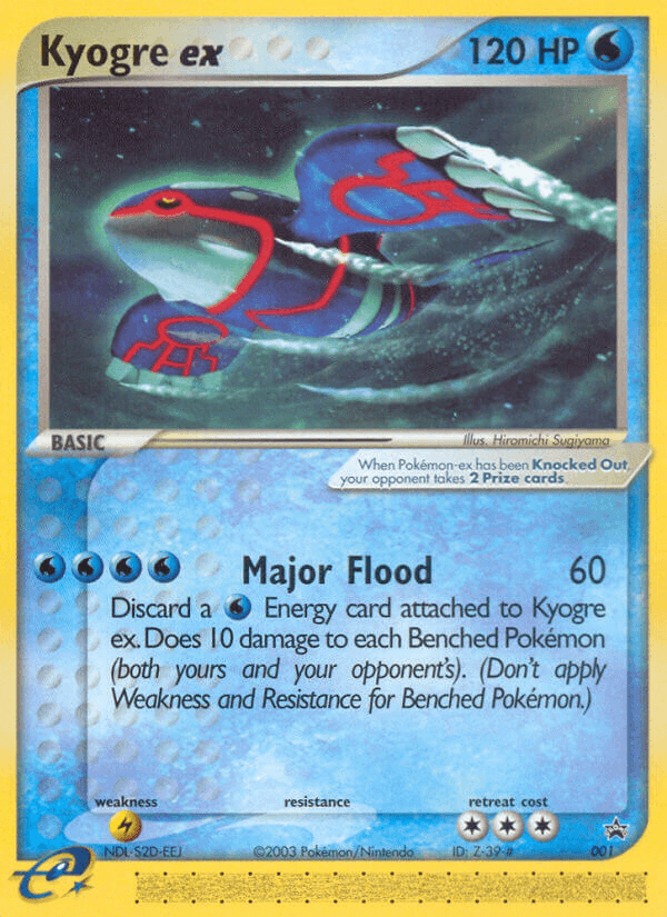 Kyogre ex: Nintendo Black Star Promos