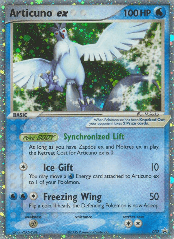 Articuno ex: Nintendo Black Star Promos