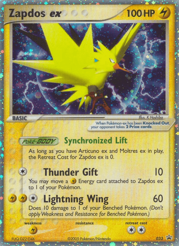 Zapdos ex: Nintendo Black Star Promos