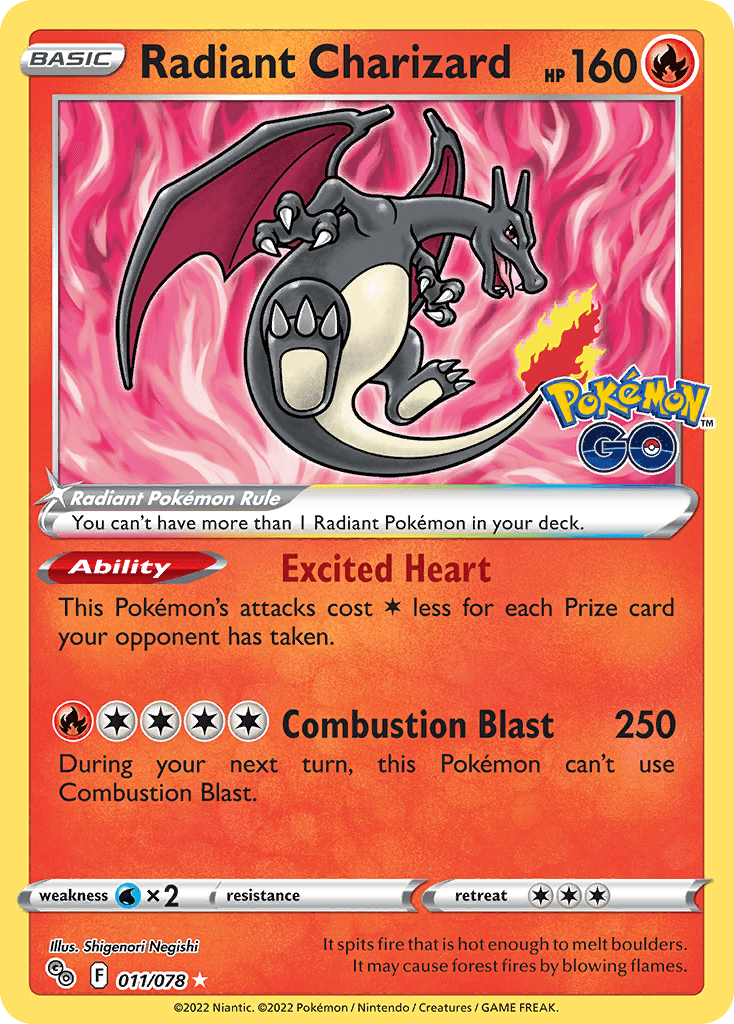 Radiant Charizard: Pokémon GO