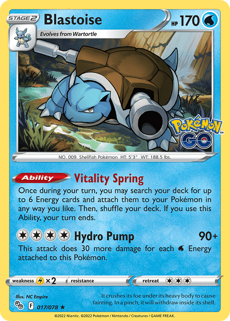 Blastoise: Pokémon GO