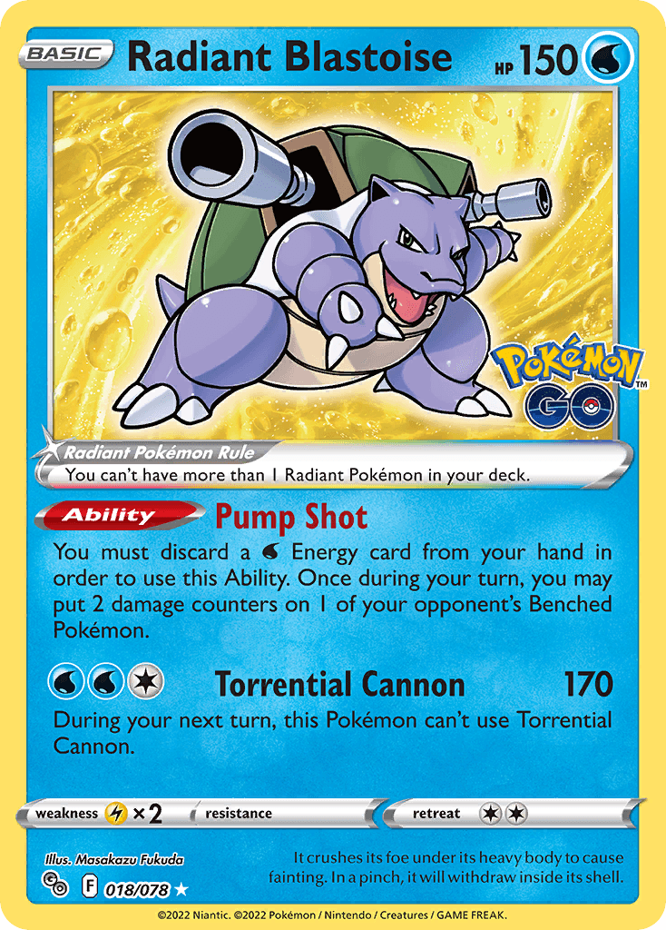 Radiant Blastoise: Pokémon GO