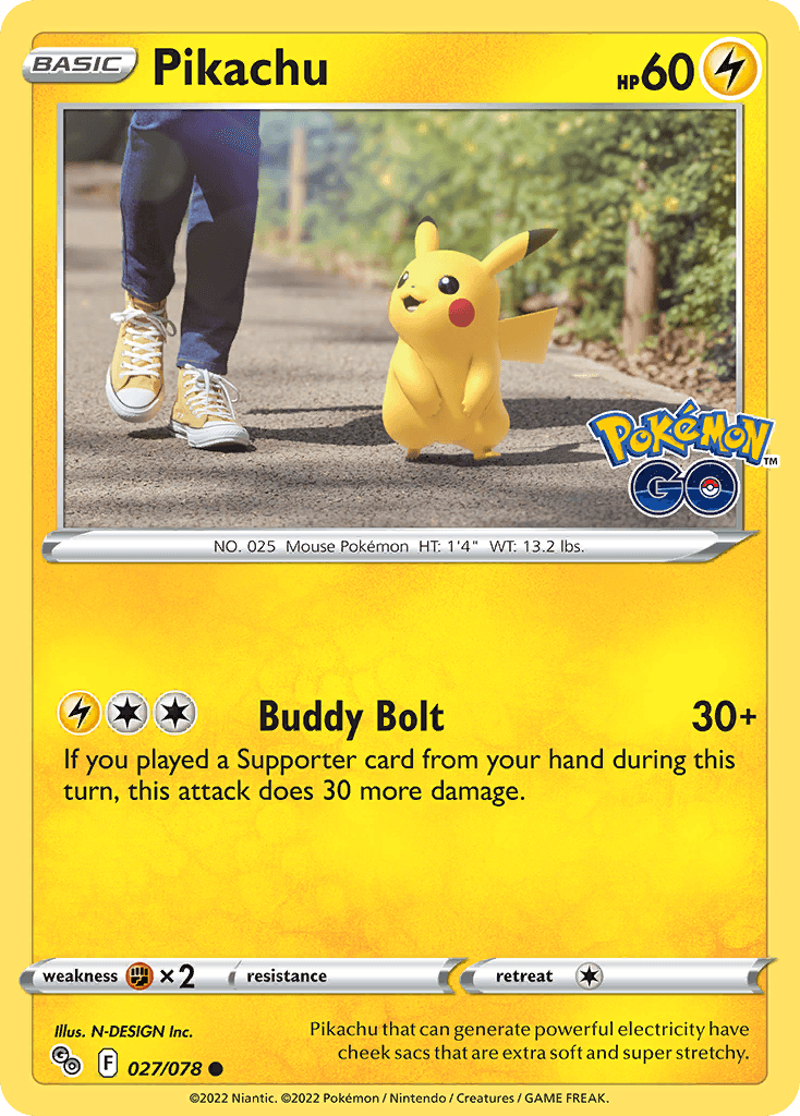 Pikachu: Pokémon GO