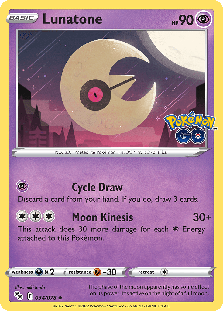 Lunatone: Pokémon GO