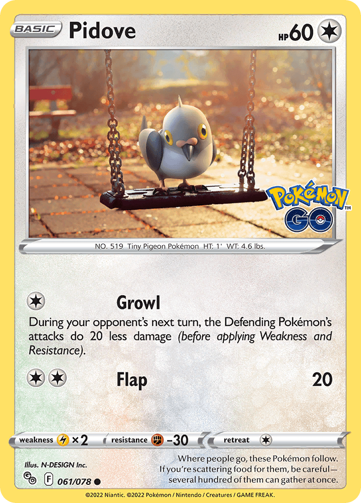 Pidove: Pokémon GO