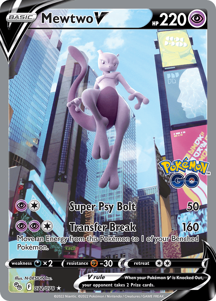 Mewtwo V: Pokémon GO