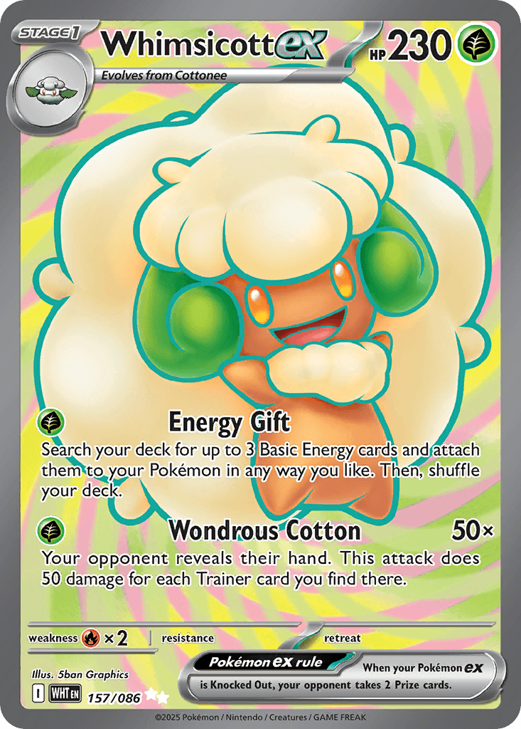 Whimsicott ex: White Flare
