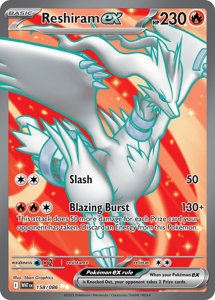 Reshiram ex: White Flare
