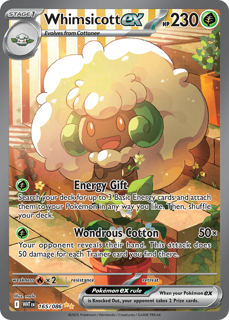 Whimsicott ex: White Flare