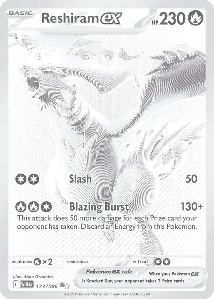 Reshiram ex: White Flare
