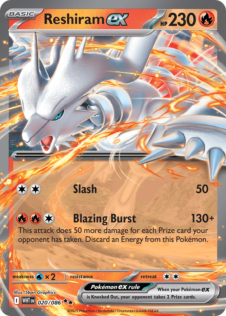 Reshiram ex: White Flare