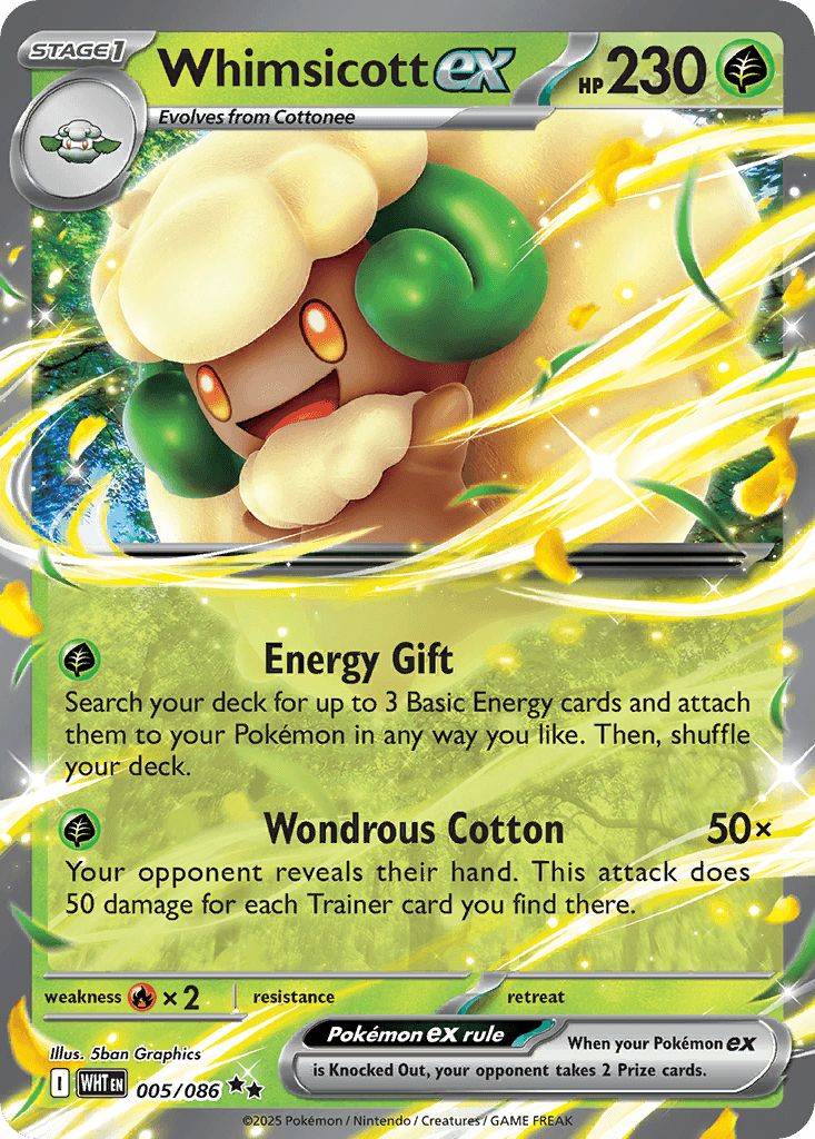 Whimsicott ex: White Flare