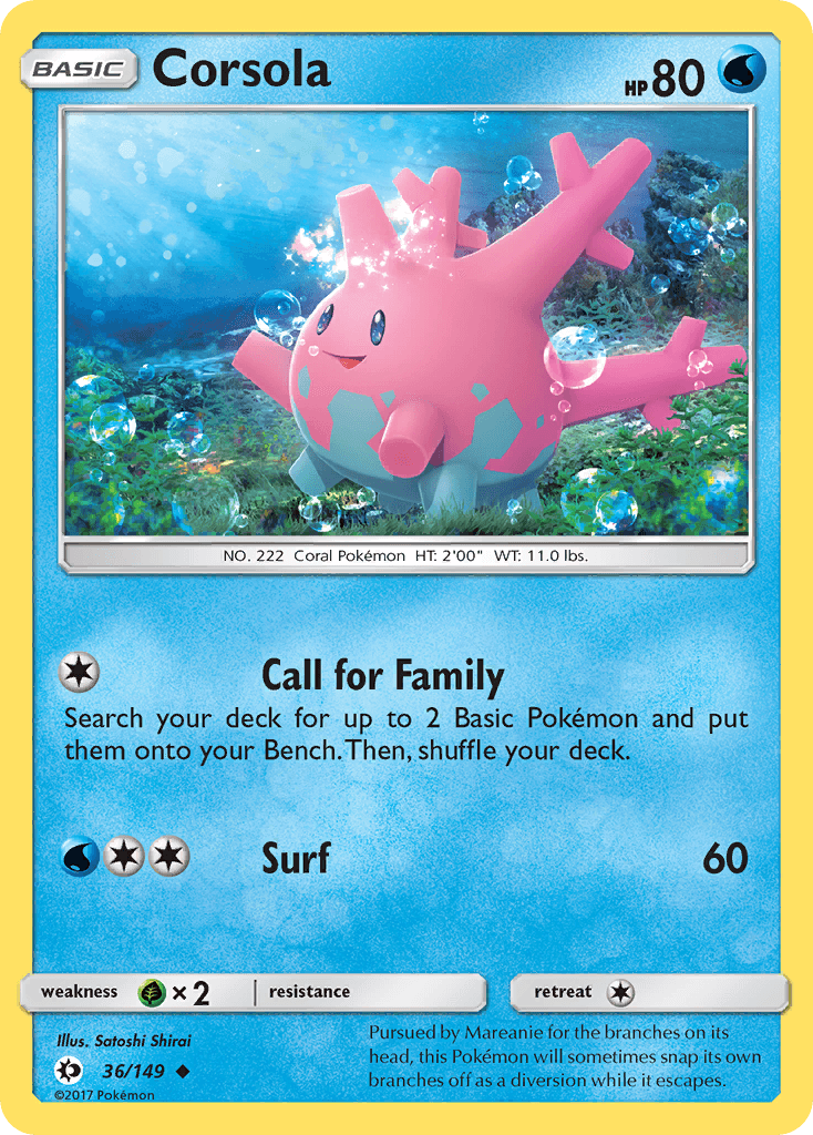 Corsola: Sun & Moon