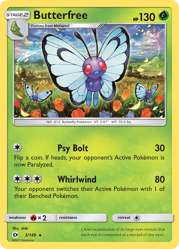 Butterfree: Sun & Moon