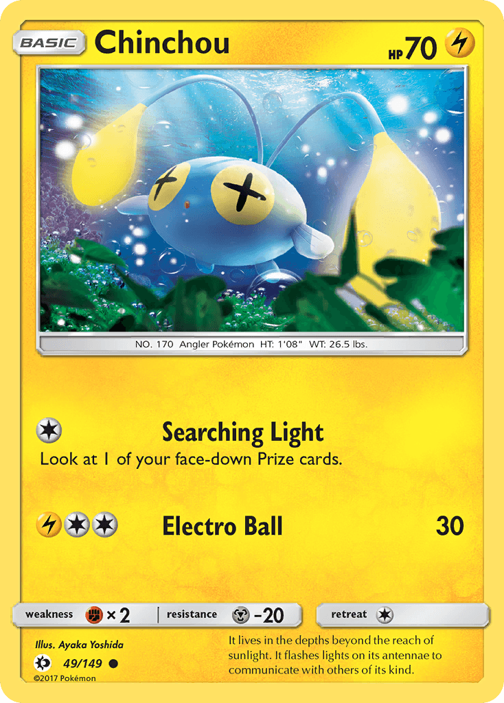 Chinchou: Sun & Moon