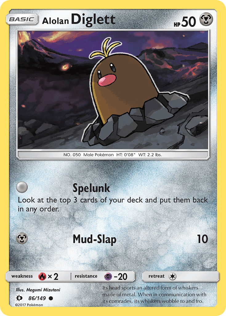 Alolan Diglett: Sun & Moon