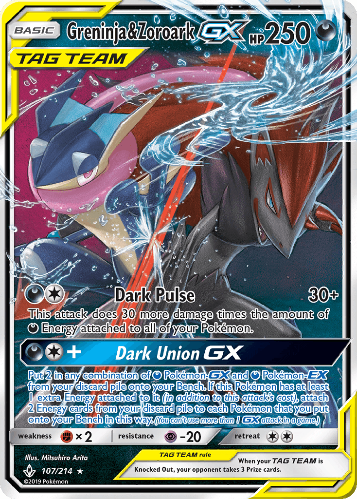 Greninja & Zoroark-GX: Unbroken Bonds