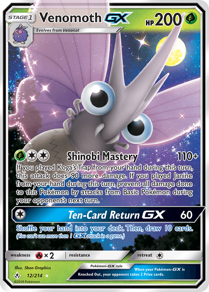 Venomoth-GX: Unbroken Bonds