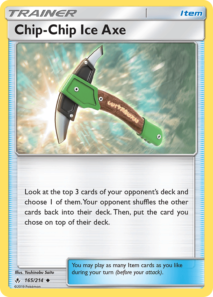 Chip-Chip Ice Axe: Unbroken Bonds