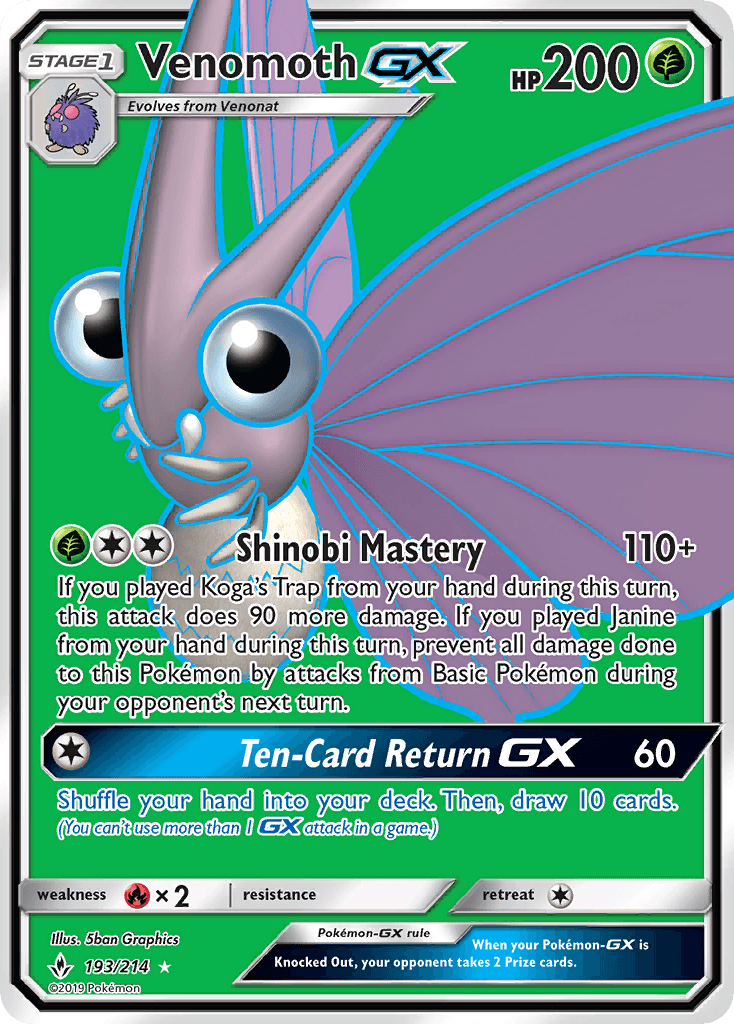 Venomoth-GX: Unbroken Bonds