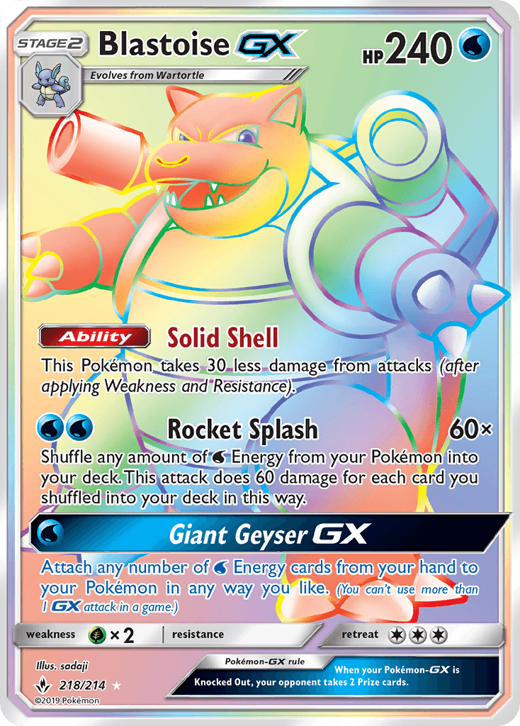 Blastoise-GX: Unbroken Bonds