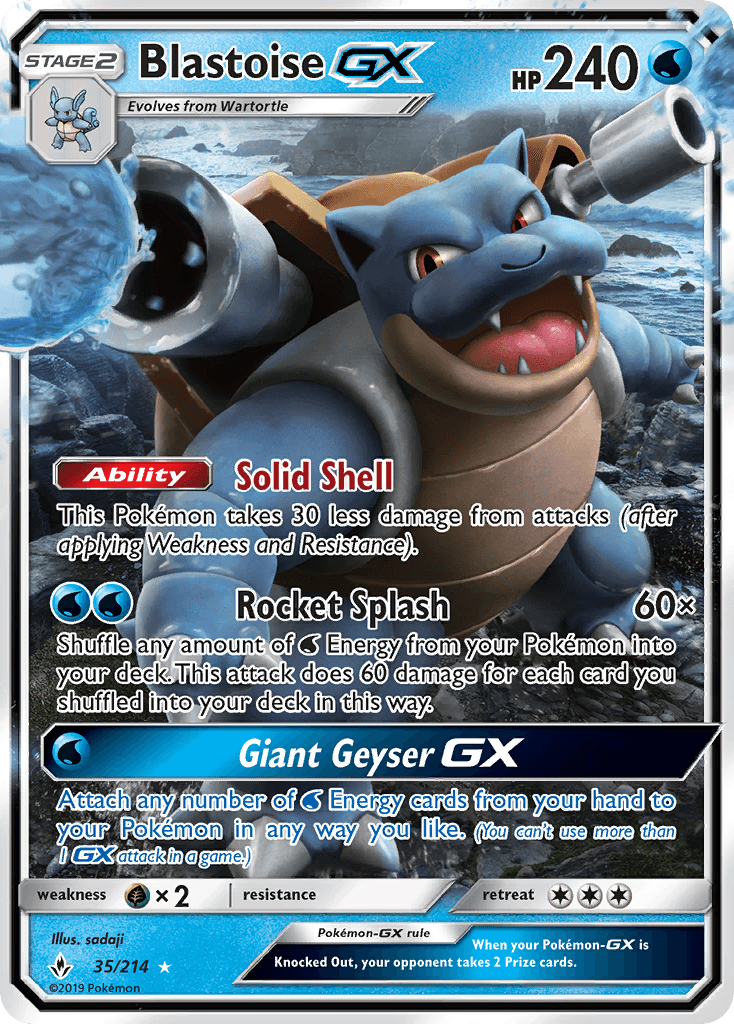 Blastoise-GX: Unbroken Bonds