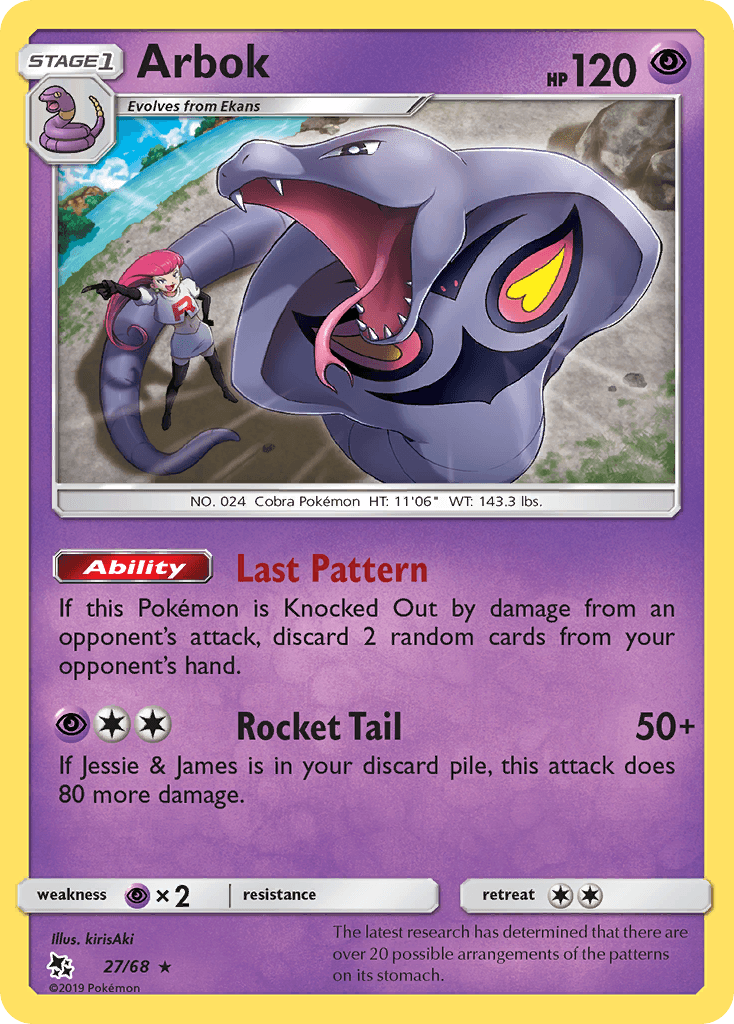 Arbok: Hidden Fates