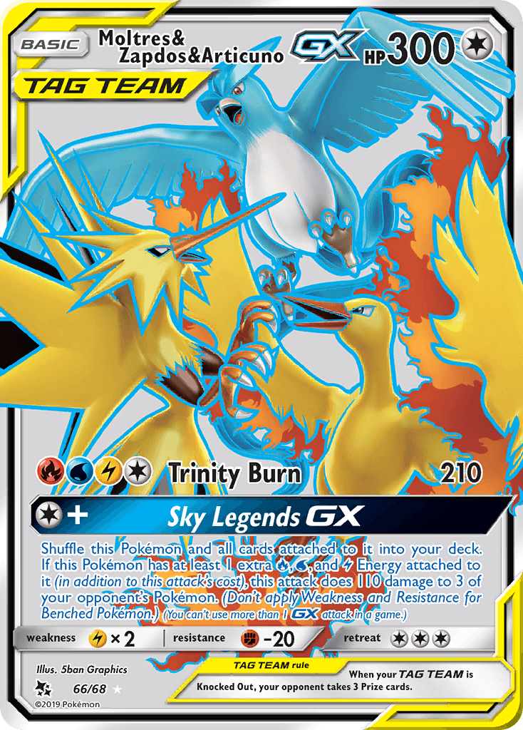 Moltres & Zapdos & Articuno-GX: Hidden Fates