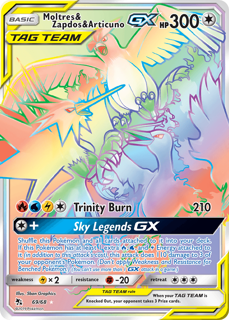 Moltres & Zapdos & Articuno-GX: Hidden Fates