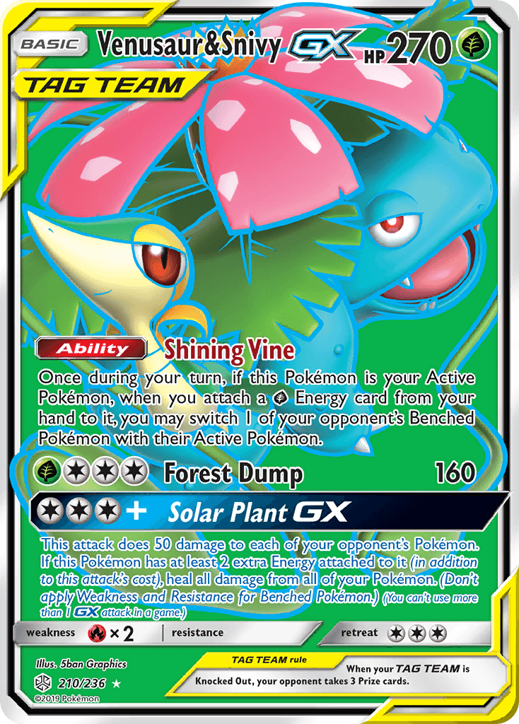 Venusaur & Snivy-GX: Cosmic Eclipse