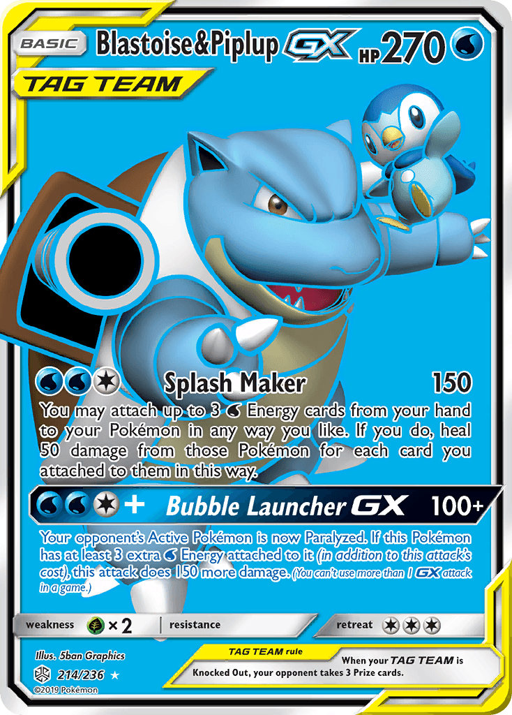 Blastoise & Piplup-GX: Cosmic Eclipse