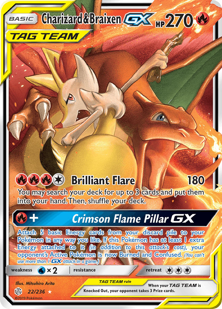 Charizard & Braixen-GX: Cosmic Eclipse
