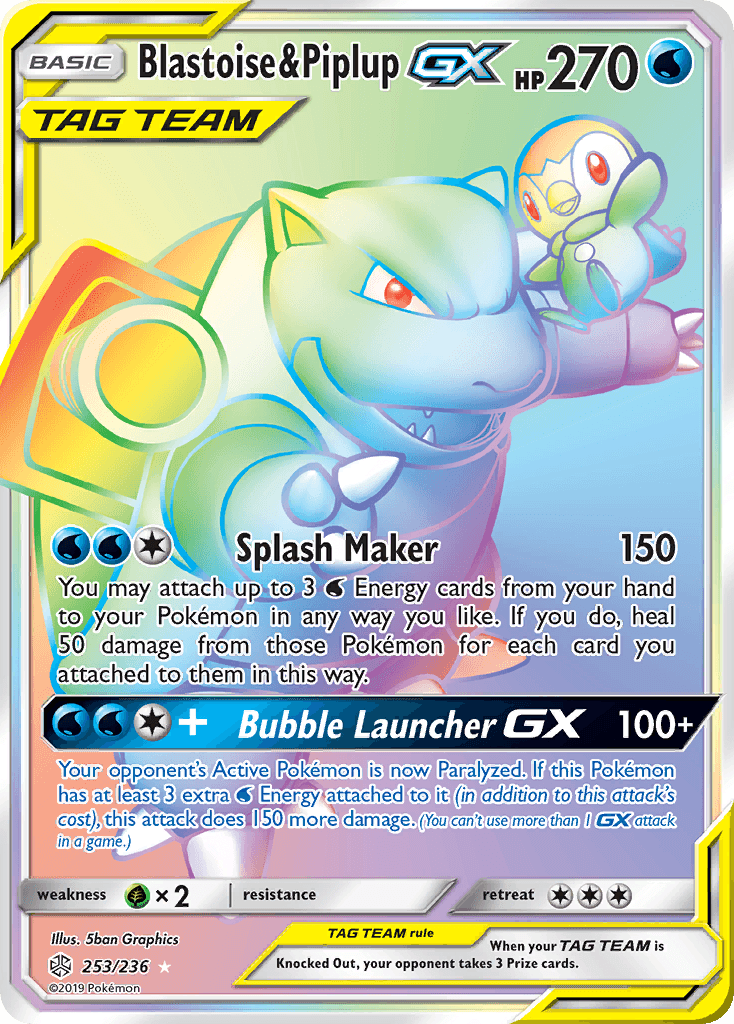 Blastoise & Piplup-GX: Cosmic Eclipse