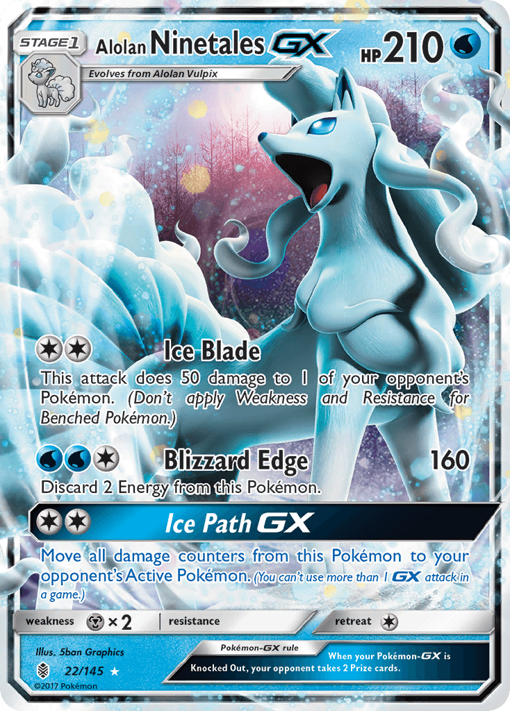 Alolan Ninetales-GX: Guardians Rising