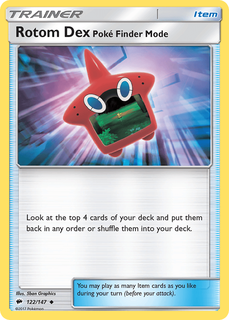 Rotom Dex Poké Finder Mode: Burning Shadows