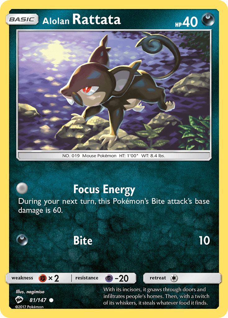 Alolan Rattata: Burning Shadows