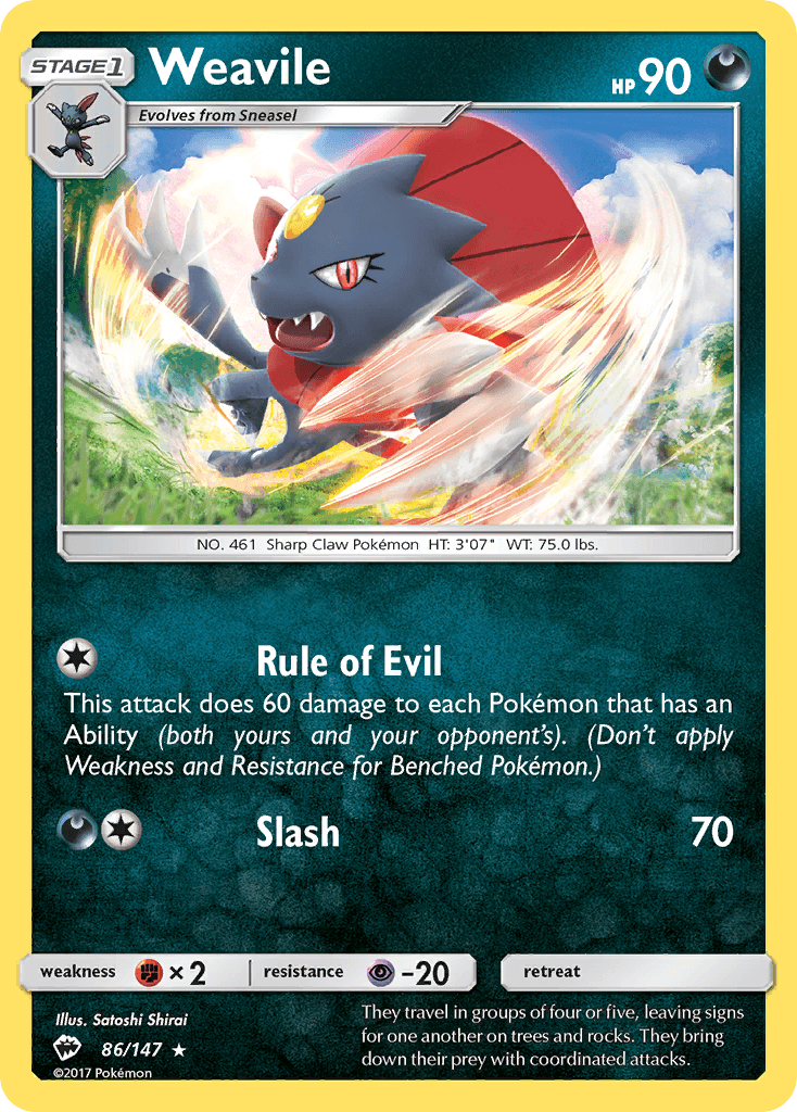 Weavile: Burning Shadows