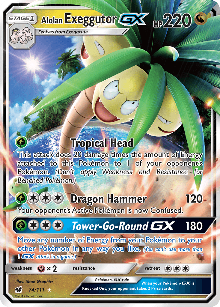 Alolan Exeggutor-GX: Crimson Invasion