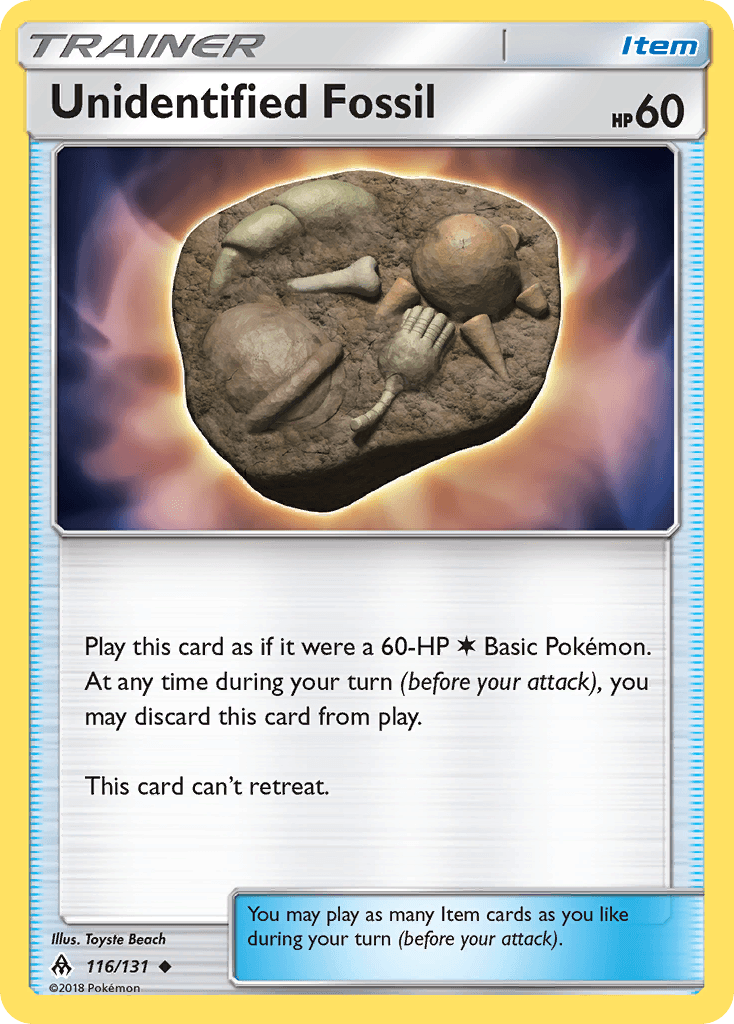 Unidentified Fossil: Forbidden Light