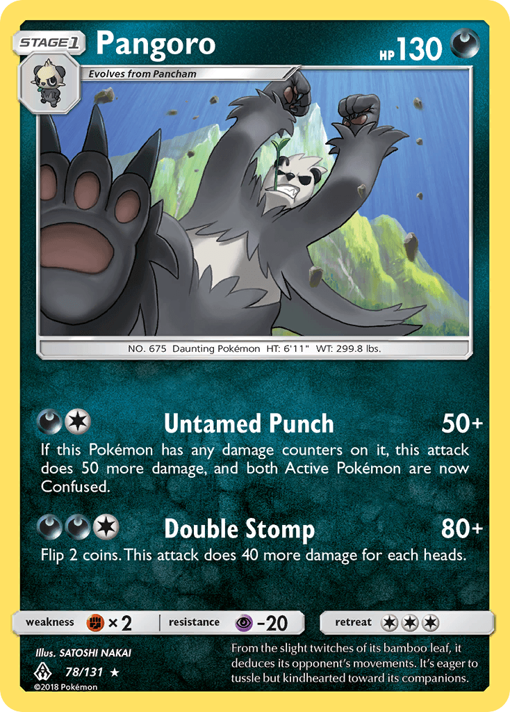 Pangoro: Forbidden Light