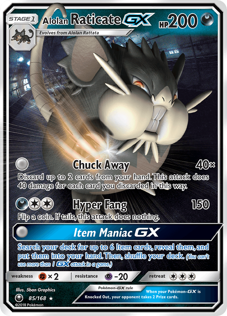 Alolan Raticate-GX: Celestial Storm