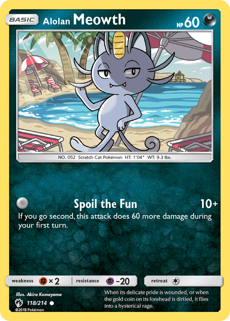 Alolan Meowth: Lost Thunder