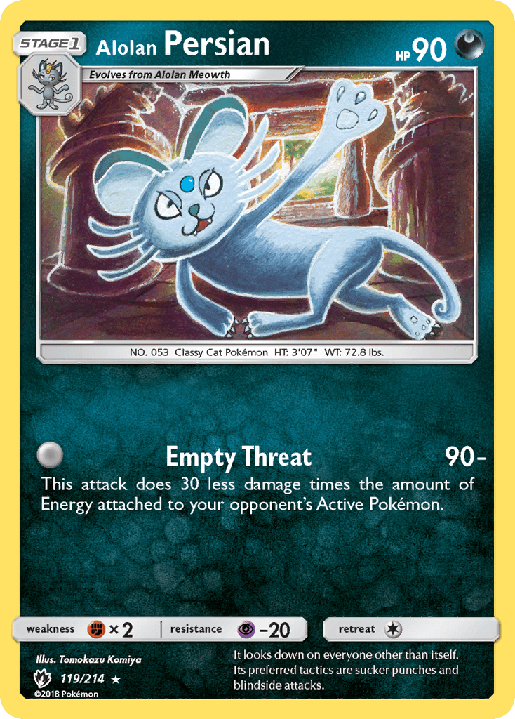 Alolan Persian: Lost Thunder